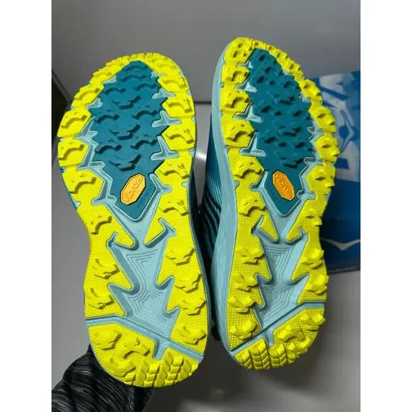 New NIB Women Hoka One Speedgoat 9 Turquoise Blue CBAB walk run sport athletic - Picture 8 of 12